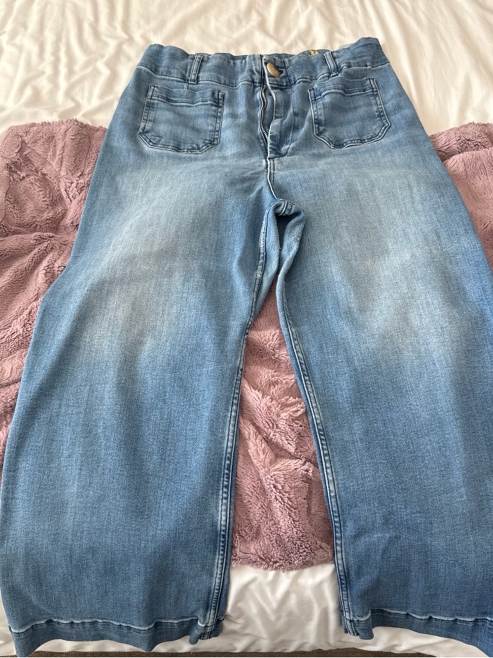 Maeve by Anthropology Blue Women's Wide Leg Jeans